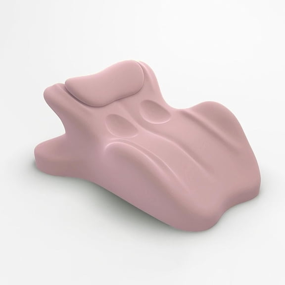 Ergonomic Memory Foam Intimacy Comfort Pillow, Body Support pad, Sleeping, Reading(Pink)