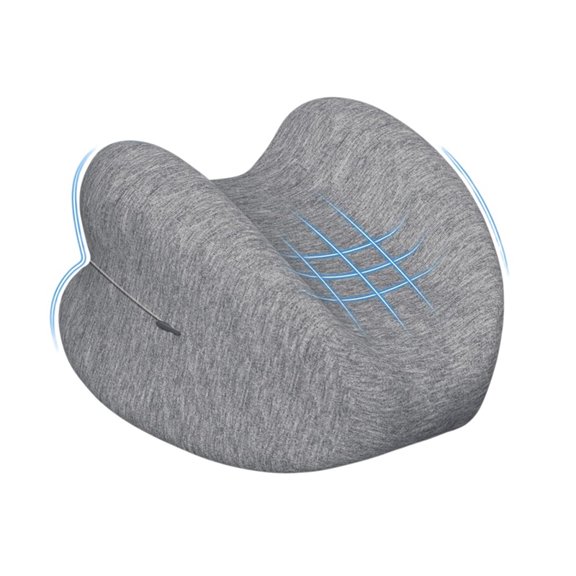 Ergonomic Memory Foam Knee Pillow for Side Sleepers, Heart-Shaped Design for Optimal Leg, Hip & Spine Alignment