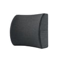 thumbnail image 1 of Ergonomic Memory Foam Lumbar Support Pillow for Office Chair & Car - Breathable French Terry Back Cushion with Straps & Pocket for Driving, Desk, Home, 1 of 10