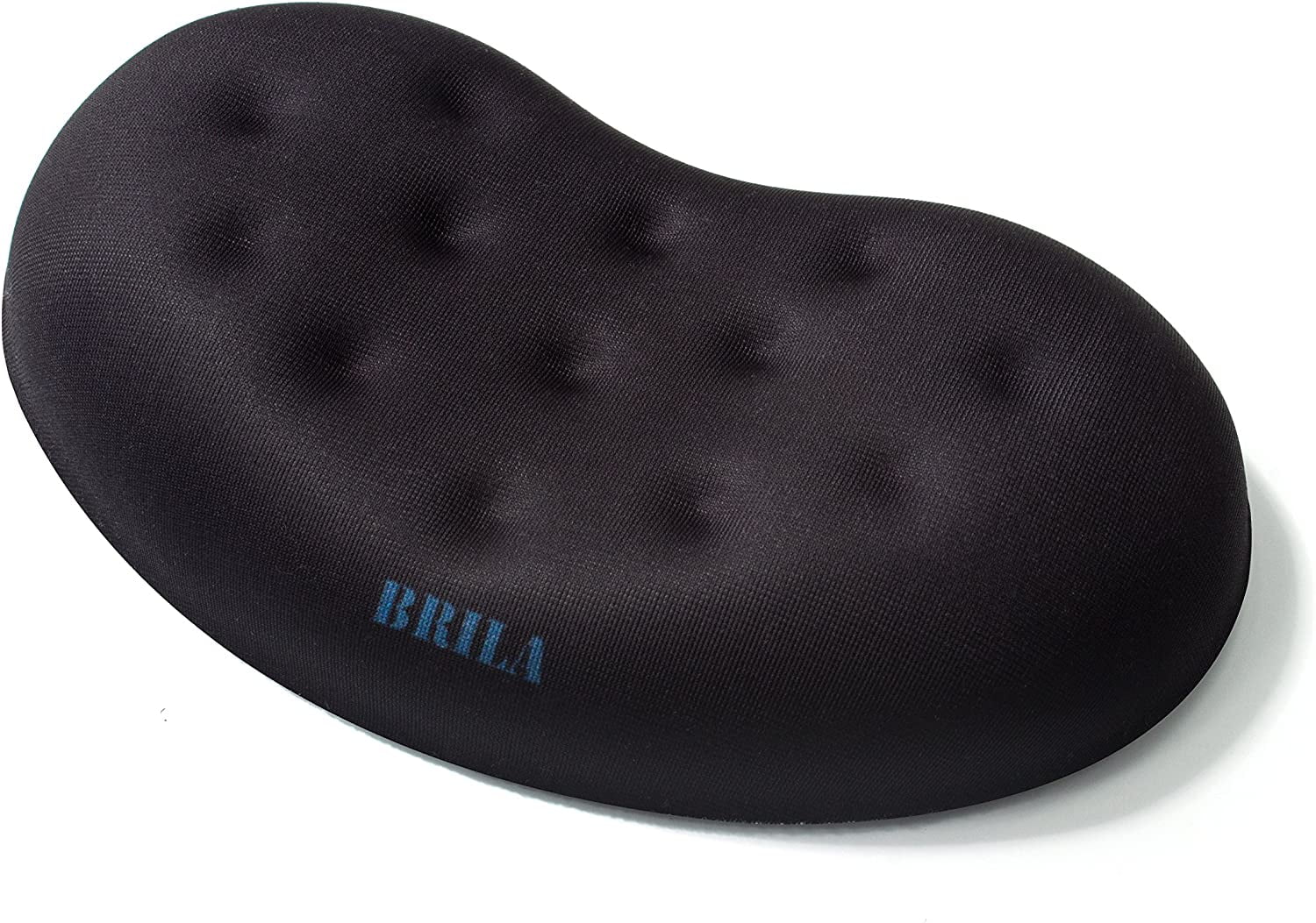Ergonomic Memory Foam Mouse Wrist Rest Support Pad Cushion for Computer, Laptop, Office Work, PC Gaming - Massage Holes Design - Wrist Pain Relief (Black Mouse Wrist Rest)