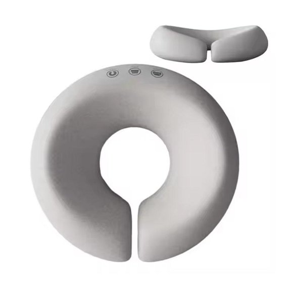 Ergonomic Memory Foam Neck Massage Pillow Adjustable Height For Chair And Bed