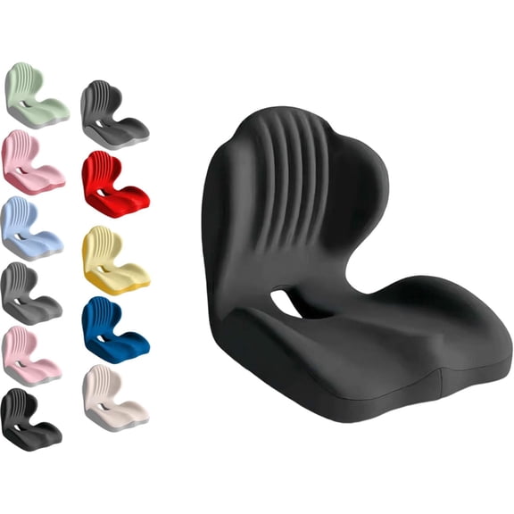 Ergonomic Memory Foam Seat Cushion, L-Shaped Ergonomic Design, Effective Support, for Long Time Sitting At Home, Office, and Driving