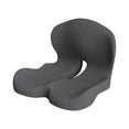 thumbnail image 1 of Ergonomic Memory Foam Seat Cushion for Office Chair, Back Pain Relief, Orthopedic Design, Comfortable Support, Gray, 1 of 4