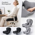 thumbnail image 1 of Ergonomic Memory Foam Seat Cushion for Tailbone Sciatica Back Pain Relief 17X12.6X16.5 Inch for Office Chair Car Desk Chair Home Use, 1 of 8