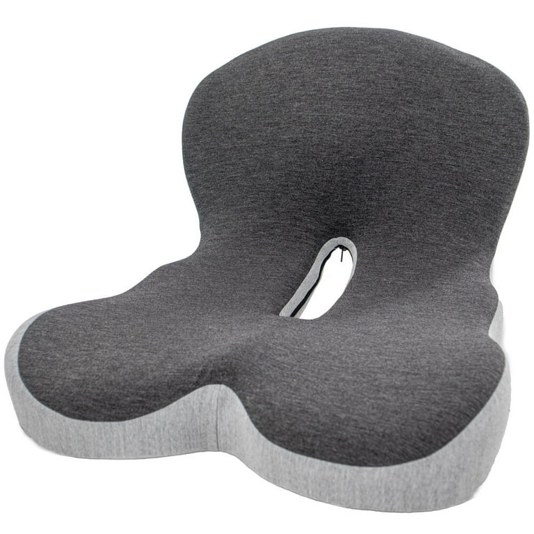 Star Super Deals Ergonomic Memory Foam Seat Cushion, Lumbar and