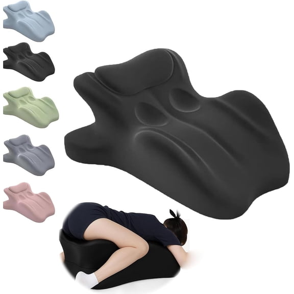 Ergonomic Memory Foam Pillow, 27° Intimacy Couples Pillow, for Back Neck Waist Leg Support, Multi-Position Support Pillow, Waterproof & Portable with Washable Cove