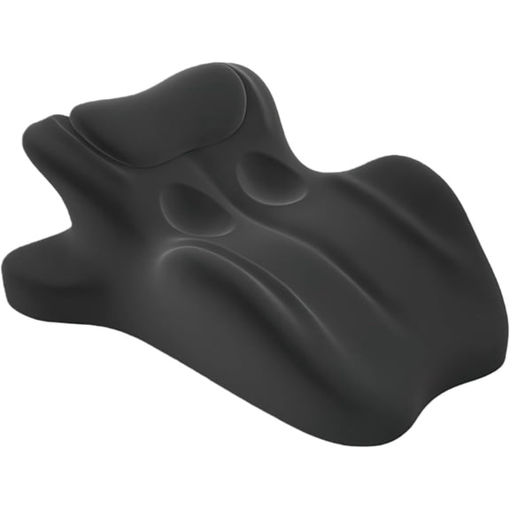 Ergonomic Memory Foam Wedge Pillow, Contoured Support Pillows, 27 Angled Support for Waist and Neck, Multi-Position Support Pillow (Black)