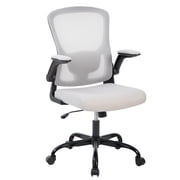 Ergonomic Mesh Office Chair   Adjustable Lumbar Support, Rotate-Up Armrests, Swivel Rolling Base, Breathable Back, Comfortable Desk Chair for Home Office
