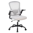 thumbnail image 1 of Ergonomic Mesh Office Chair – Adjustable Lumbar Support, Turn over-Up Armrests, High Back Swivel Desk Chair, Comfortable Rolling Executive Task Chair for Home Office or Study – Black Frame Gray Net, 1 of 7