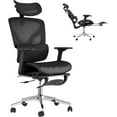 thumbnail image 1 of Ergonomic Mesh Office Chair with Footrest, Adjustable Armrests, Dynamic Lumbar Support, Recline & Tilt Function, High Back Design, Rolling Caster Computer Chair for Home Office, Black, 1 of 8