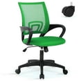 thumbnail image 1 of YRLLENSDAN Mesh Office Chair with Lumbar Support and Armrest, Comfortable Desk Chairs with Wheel, Home Swivel Chair with Adjustable Height and Tilt, Green, 1 of 7