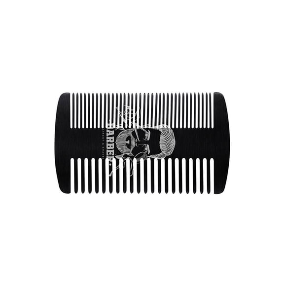 Ergonomic Metal Beard Comb Two Side Comb Credit Card Sized Hair Combs For Styling Men's Grooming Accessories