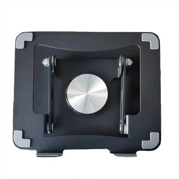 Ergonomic Metal Laptop Stand, Foldable & Portable 360 Rotating Base, Sturdy Computer Riser for Collaborative Work, Adjustable Height for 10-16" Laptops