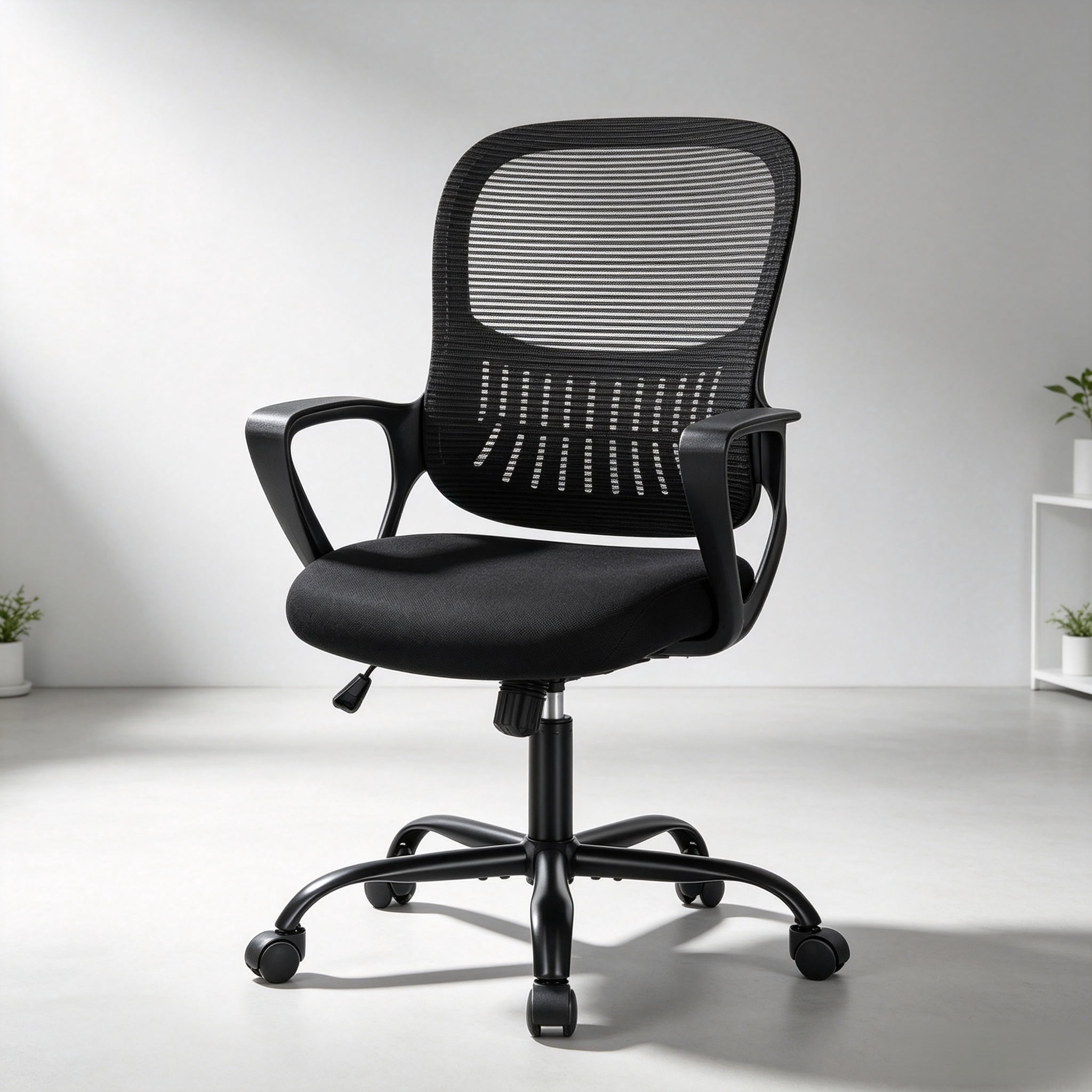 Ergonomic Mid Back Office Chair with Lumbar Support