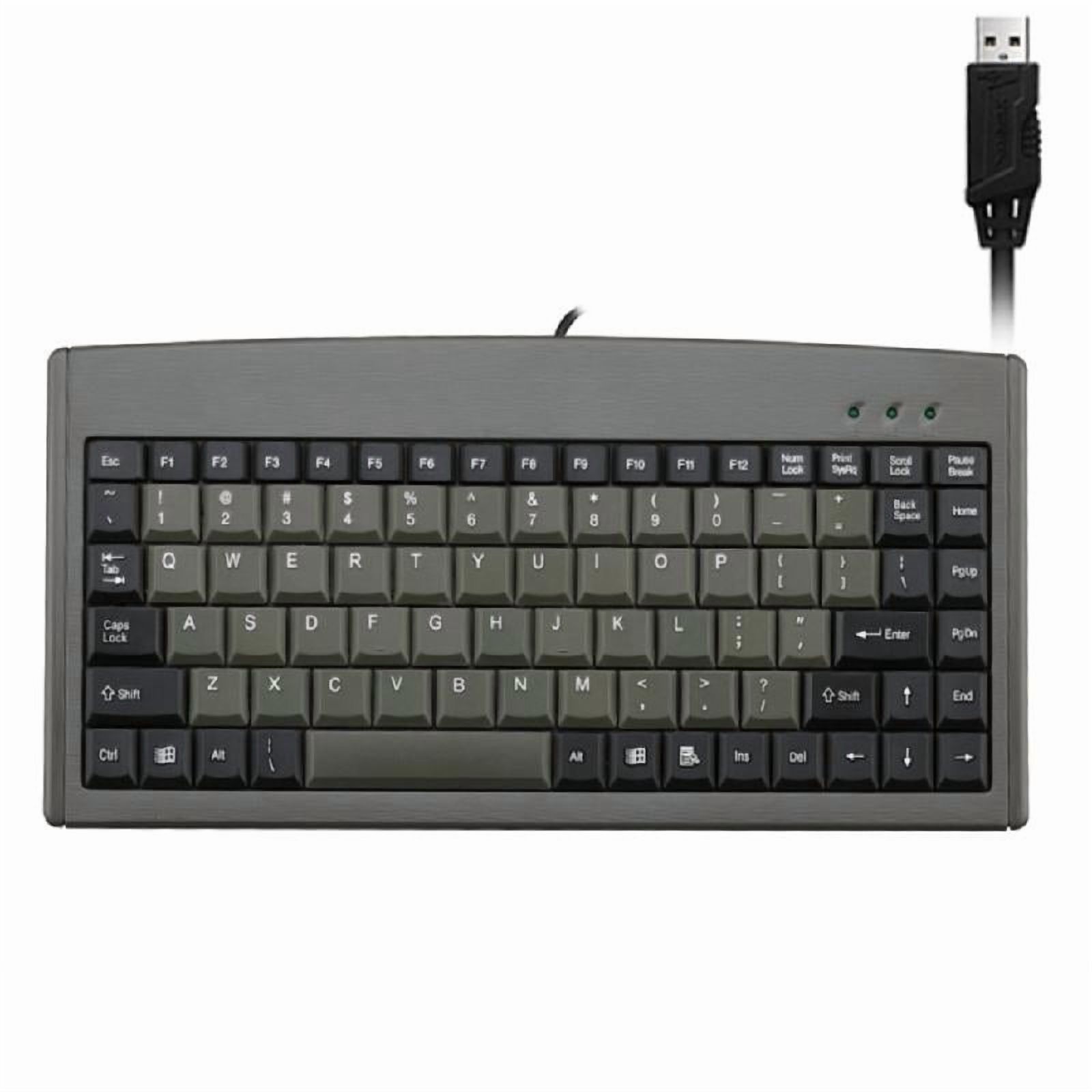 Ergonomic Mini 88Key USB Wire Keyboard with Water Resistant Features ...