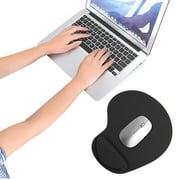 Ergonomic Mouse Pad, EEEkit Gaming Mouse Pad with Wrist Rest Support, Non-Slip PU Base for Computer, Laptop, Home, Office & Travel, Black/Blue