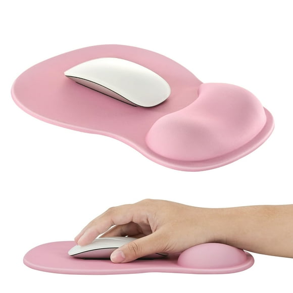 Mouse Pad Ergonomic with Gel Wrist Rest Support Middle Concave Design, Relieve Wrist Pain , Non-Slip Base for Laptop, Computer, Office Desk Accessories for Women, Carpal Tunnel Syndrome