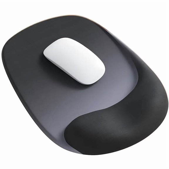 Ergonomic Mouse Pad with Gel Wrist Support - Premium Lycra Fabric, Non-Slip, Perfect for Laptops & Desktops, Ideal for Office & Gaming, Rubber Base, Mouse Pads for Des