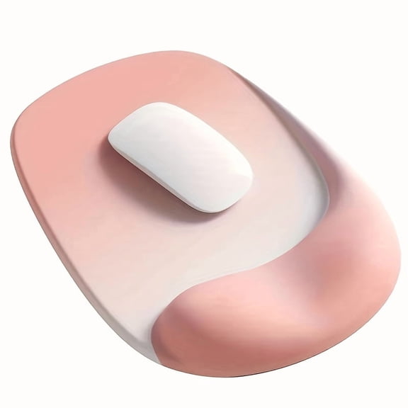 Ergonomic Mouse Pad with Gel Wrist Support - Premium Lycra Fabric, Non-Slip, Perfect for Laptops & Desktops, Ideal for Office & Gaming, Rubber Base, Mouse Pads for Des