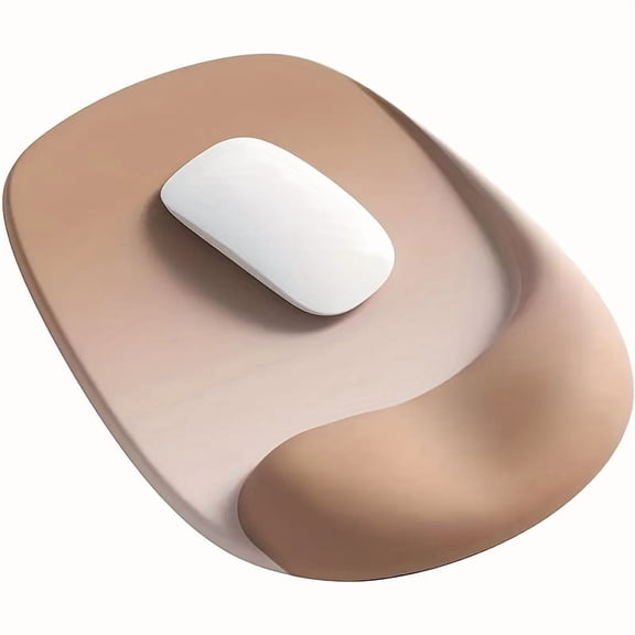 Ergonomic Mouse Pad with Gel Wrist Support - Premium Lycra Fabric, Non-Slip, Perfect for Laptops & Desktops, Ideal for Office & Gaming, Rubber Base, Mouse Pads for Des