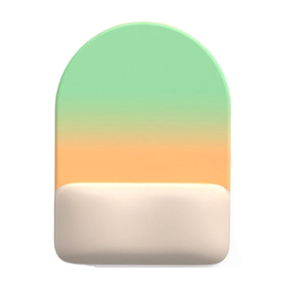 Ergonomic Mouse Pad With Contoured Wrist Support Gradient Half Circle Design Slip Proof Base Optimized Tracking For PC Users