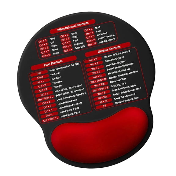 Ergonomic Mouse Pad With Wrist Rest And Hotkeys For Comfortable Computer Work Color Optional