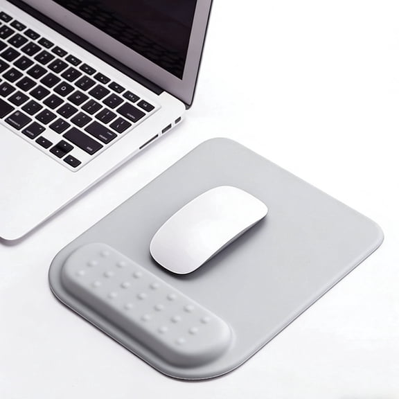 Mouse Pad with Wrist Support, Ergonomic Memory Foam Mousepad for Computer & Desk - Gray