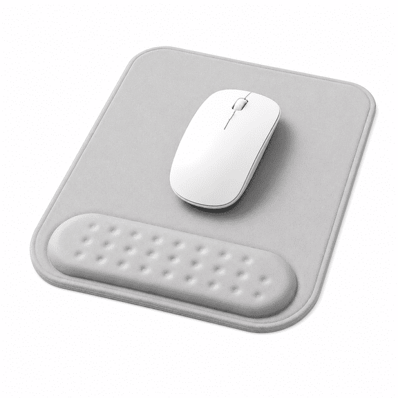 Mouse Pad with Wrist Support, Ergonomic Memory Foam Mousepad for Computer & Desk - Gray