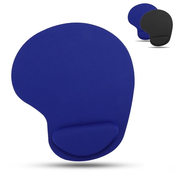 Ergonomic Mouse Pad with Wrist Rest Support,Eliminates All Pains,Carpal Tunnel,Wrist Discomfort,Non-Slip Base PU Gaming Mouse Mat for Laptop,Mac,Durable & Comfortable & Easy Typing,Blue