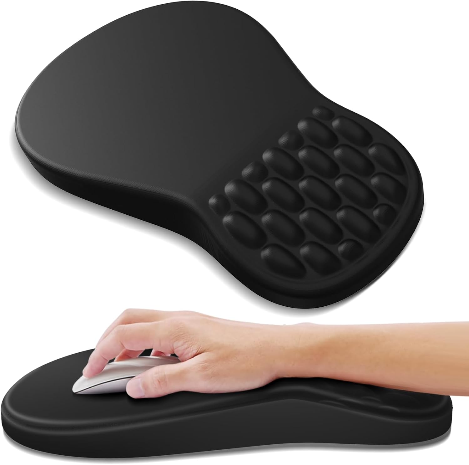 Mouse Pad With Wrist Rest Comfortable Computer Mousepad With Gel Wrist Mouse Pad With Wrist Rest Comfortable Computer Mousepad With Gel Wrist