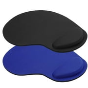 Ergonomic Mouse Pad with Wrist Rest Support, TSV Gaming Mouse Pad Mat, Comfortable Computer Gel Mouse Pad with Non-Slip Rubber Base for Desktop, Laptop, Home - Blue