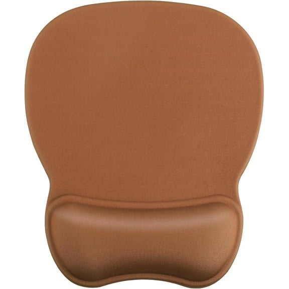 Ergonomic Mouse Pad with Wrist Support Gel Mouse Pad with Wrist Rest, Comfortable Computer Mouse Pad for Laptop, Pain Relief Mousepad for Office & Home, 9.4 x 8.1 in, Pure Brown