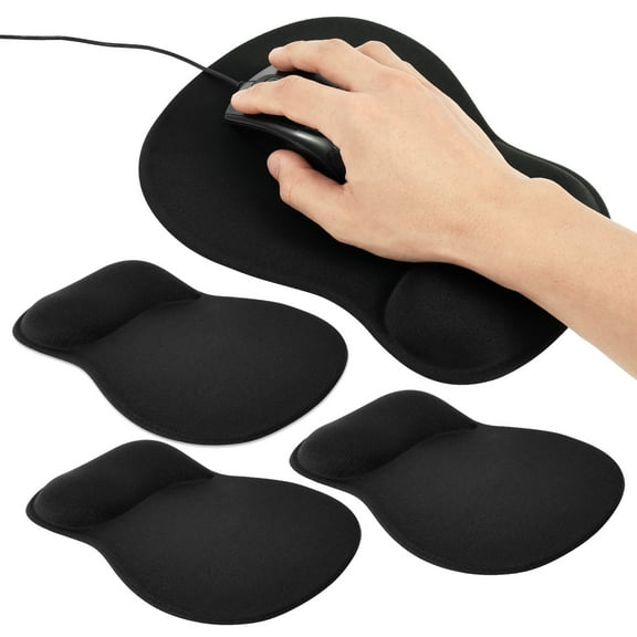 Ergonomic Mouse Pad with Concave Gel Wrist Rest Supportive Mouse Pad with Non Slip Base Relieve Wrist Pain Carpal Tunnel Syndrome
