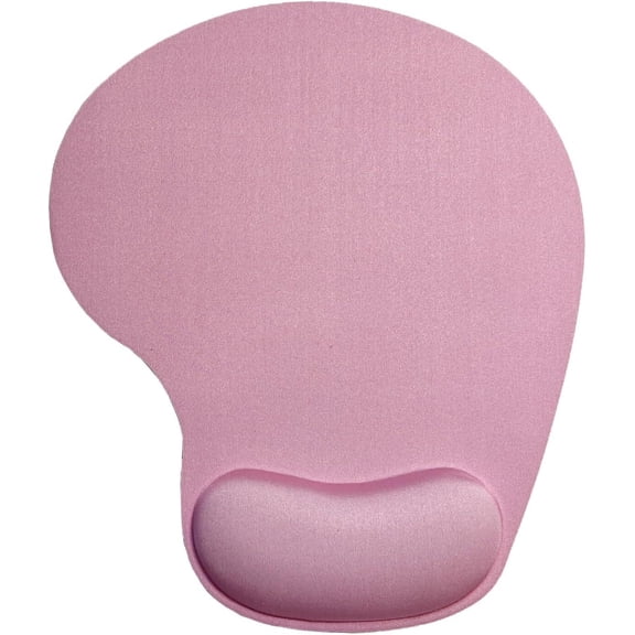 Ergonomic Mouse Pad with Wrist Rest, Gel Wrist Support Mousepad, Laptop Computer Mouse Pad, Non-Slip Mouse Pads for Office & Home (Pink)