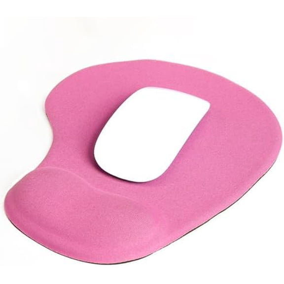 Ergonomic Mouse Pad with Wrist Rest, Gel Wrist Support Mousepad, Pain Relief Laptop Computer Mouse Pad, Non-Slip Mouse Pads for Office & Home (Pink)