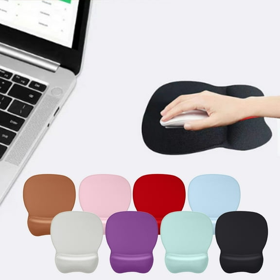 Ergonomic Mouse Pad with Wrist Support, Comfortable Mousepad with Non-Slip Base for Pain Relief Computer Laptop Office Home