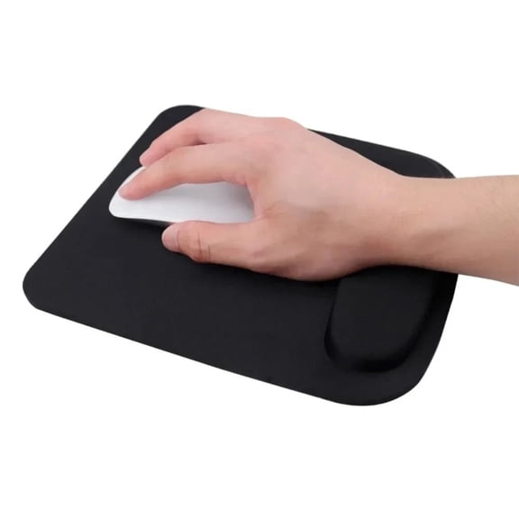ZHIDIAN Black Ergonomic Mouse Pad with Wrist Support, Non-Slip Rubber Base, for PC & Laptop