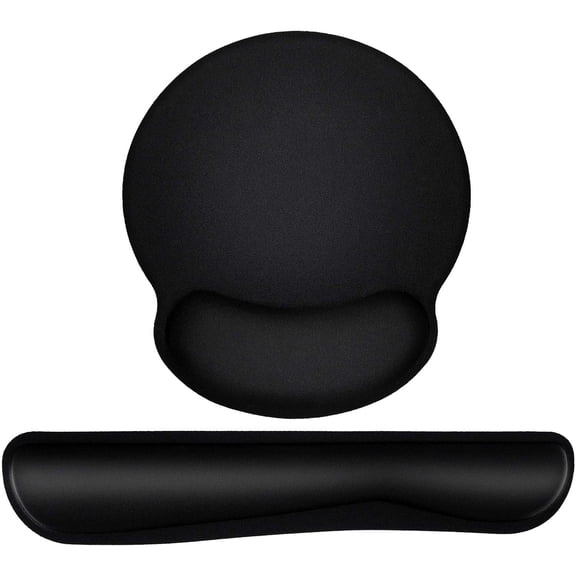Ergonomic Mouse Pad with Wrist Support, Premium Memory Foam Keyboard Wrist Support Bar and Mouse Wrist Rest Pads Set- for Comfort