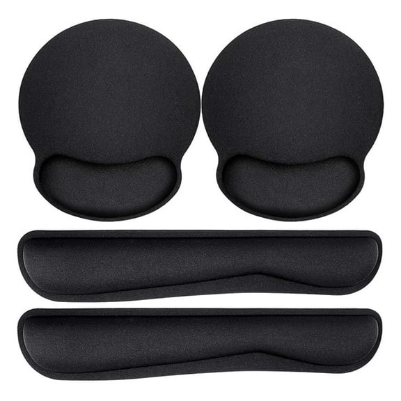 Ergonomic Mouse Pad with Wrist Support Set - Keyboard Wrist Rest - Premium Memory Foam - Comfortable Typing & Gaming - Non-Slip Base