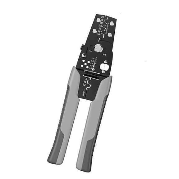 Ergonomic Multifunctional Crimping Tool For Wire Stripping Secure Lock Mechanism