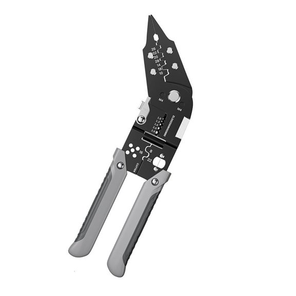 Ergonomic Multifunctional Crimping Tool For Wire Stripping Secure Lock Mechanism