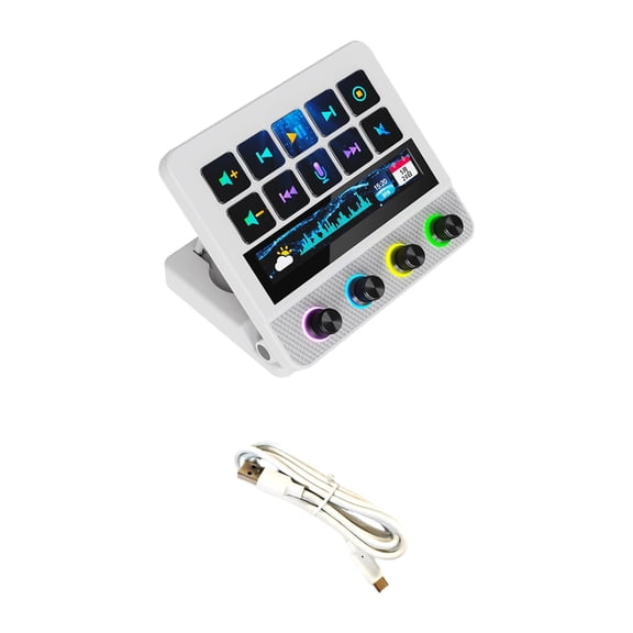 Ergonomic N4PRO Keyboard with Rotary Knob Brightness Control Customizable Keys Wide Compatibility