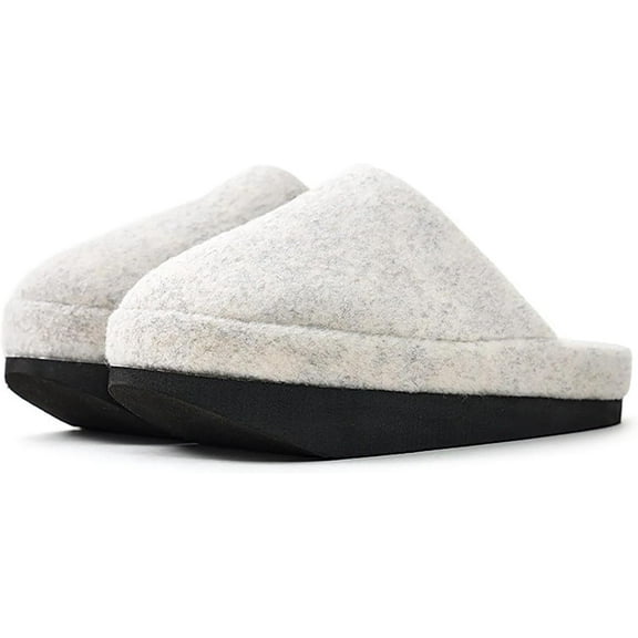 Ergonomic Negative Heel Cotton Slippers for Women, Non-Slip Rubber Sole Indoor House Slippers, Anti-Slip Recovery Shoes to Stretches Calf Muscles to Relieve Back and Waist Pain