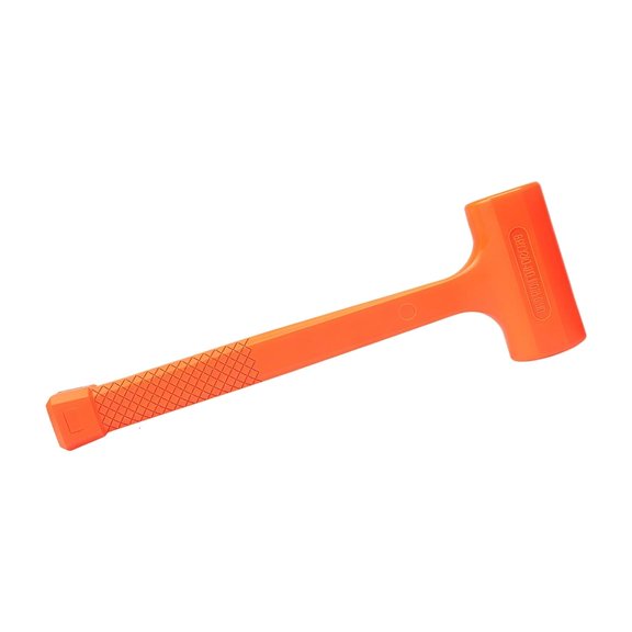 Ergonomic None Sparking Rubber Hammer In High Visibilities Orange For Industrial Applications Delicate Assembly Work
