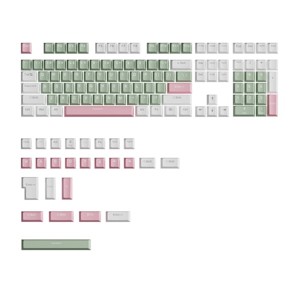Ergonomic OEM High Two Tone Molded Keycaps for Gaming Mechanical Keyboards Keycaps 134PCS