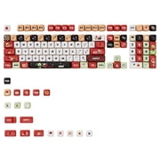 Ergonomic OQO height Keycap Fruit Theme Keycaps for Mechanical Keyboards and Gaming Setting Personalizing 127pcs