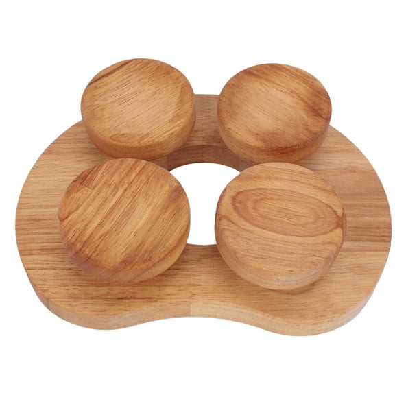 Ergonomic Oak Wooden Sauna Headrest & Contoured Neck Support Pillow for Tension Relief in Traditional Dry Steam Saunas