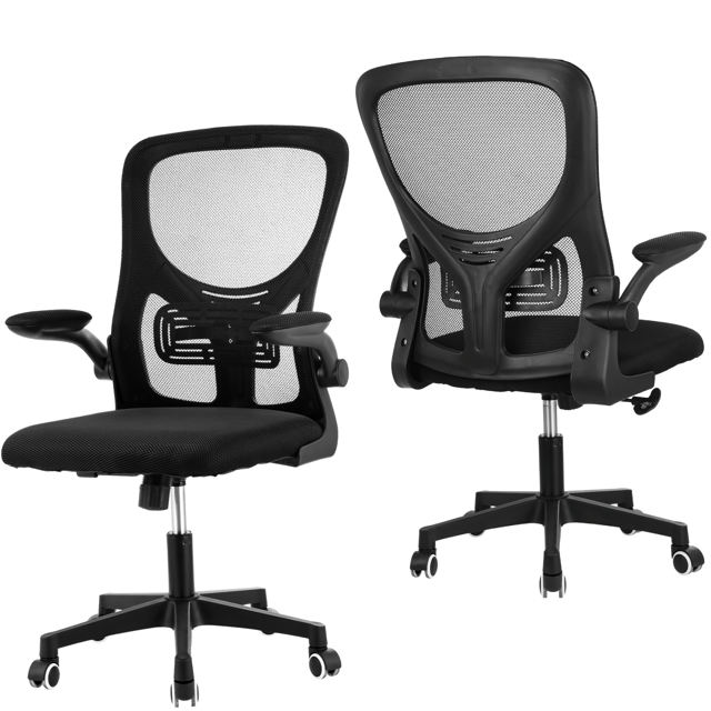 Ergonomic Office Chair 300lb, Desk Chair with Lumbar Support and Flip