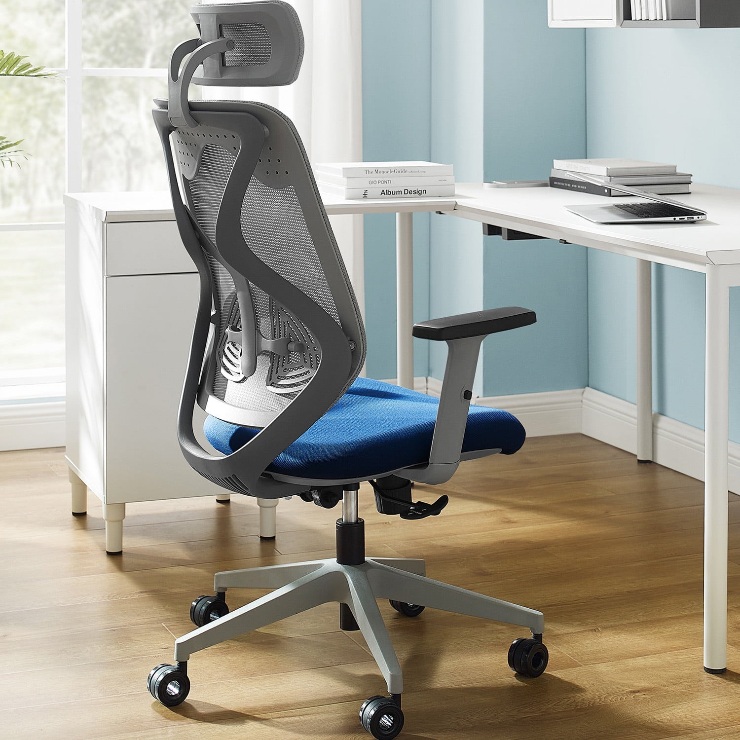 Ergonomic Office Chair Adjustable Desk Chair with Lumbar Support and 2D