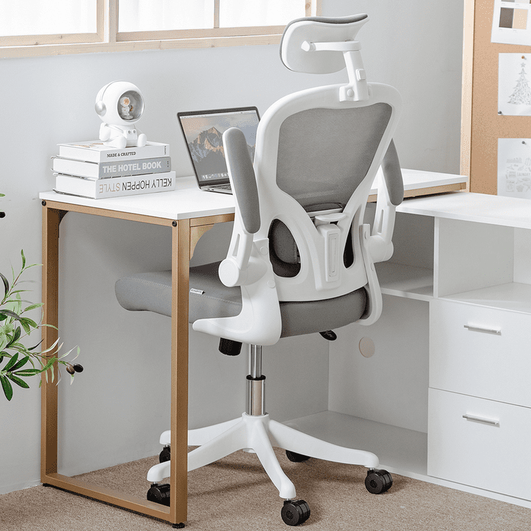 Laziiey Home Office Desk Chair, Ergonomic Office Chair with Flip